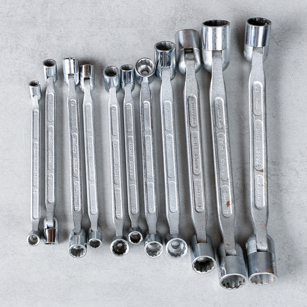 Led-nycklar, 11 st, Bahco, 8-23 mm