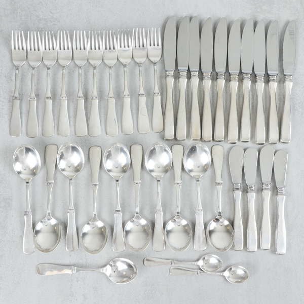 Besticksuppsättning, Silver, "Uppsala", 37 delar