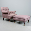 Fåtölj med fotpall, Laura Ashley