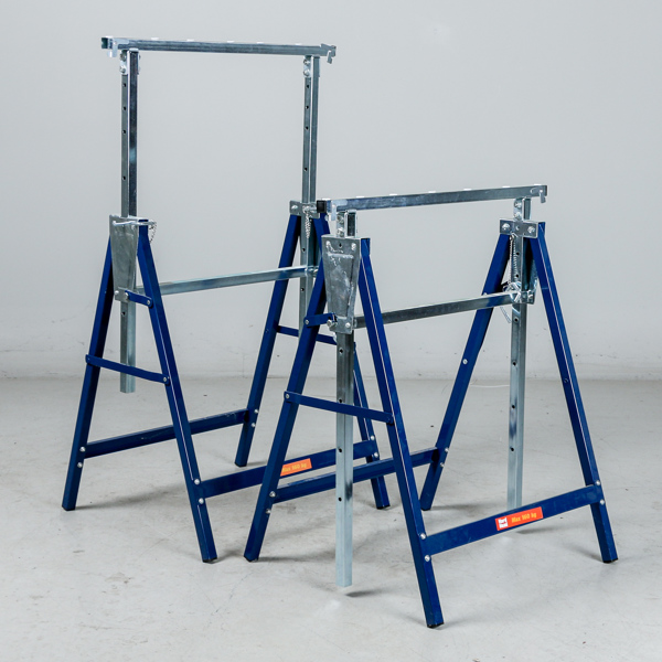 Arbetsbockar, 2 st, ställbar höjd, Hard head, 160 kg