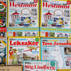 Tidningar, "Retro", bla om Stig Lindberg, Marianne Westman, bok "History of old Sheffield Plate" mm