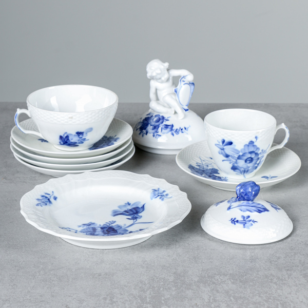 Servisdelar, Blå Blomst, Royal Copenhagen, 10 delar