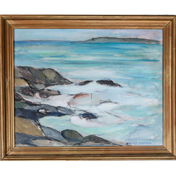 Berthold Adolfsson, Skärgårdsmotiv, Olja på pannå
