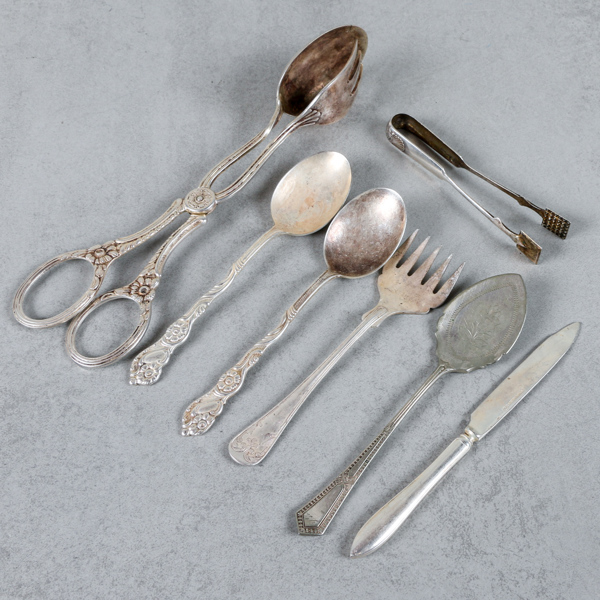 Tång silver 18g, nysilverbestick