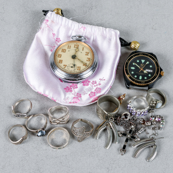 Silverringar 6st, bijouterier