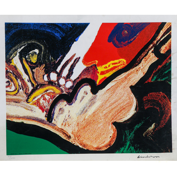 Bengt Lindström, "Venus Fall", litografi, signerad i tryck