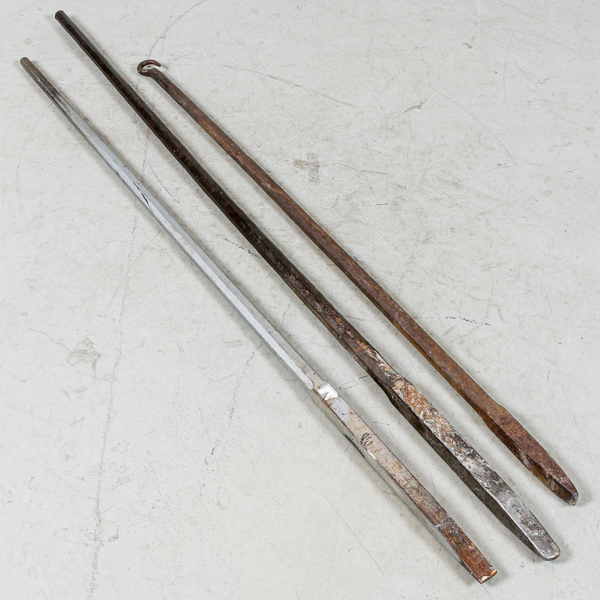 Spett, 2 st, järn, längd 130-160 cm