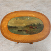 Pelarbord, Med bemålad skiva, 1800-talets mitt