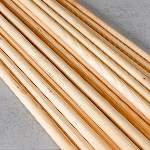 Rundstav,17 st, 280 cm, Ø 15 mm, Furu