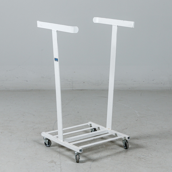 Säckhållare, metall, på hjul