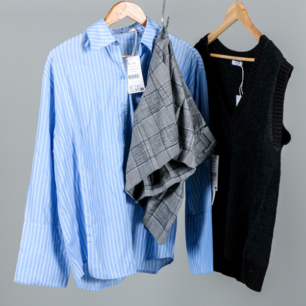 Damkläder, 6 delar, Na-kd, strl S/34, Gina Tricot, strl S och M, samt 10 par strumpor