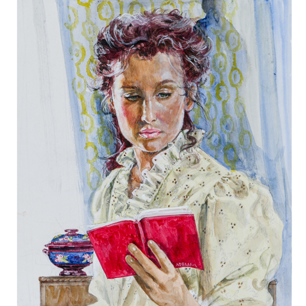 Gerd Miller, "Jag har aldrig glömt dig", gouache på papp, osignerad