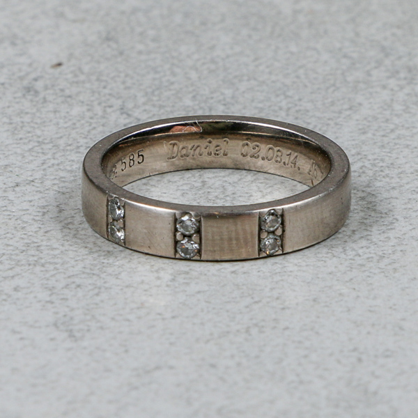 Diamantring, Guld 14k, 5.2g