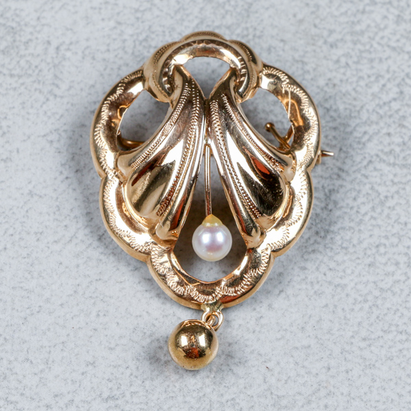Brosch, Guld 18k, 2.6g