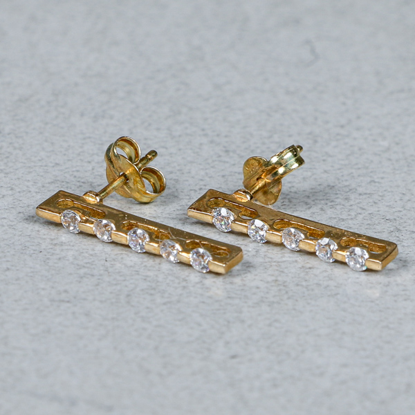 Örhängen, 1 par, Guld 18k, 1.4g