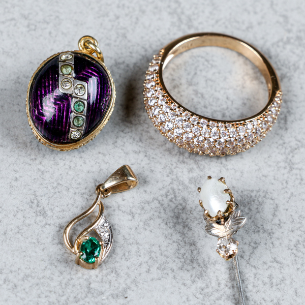 Guld- och silversmycken, 3 delar