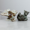 Figuriner, 2 st, varav 1 st Sven Wejsfelt, "Flock 2", Gustavsberg