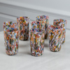 Glas, 8 st, Millifiori, Murano