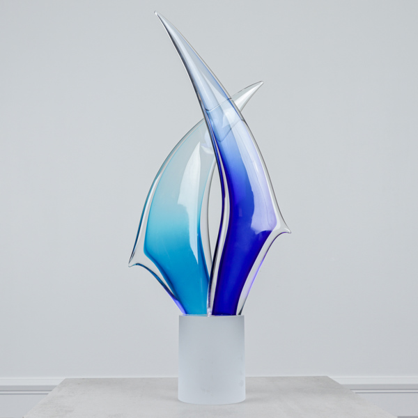 Romano Doná, skulptur, Murano, år 1998, signerad