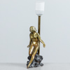 Bordslampa, mässing, 1900-talets mitt