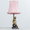 Bordslampa, mässing, 1900-talets mitt