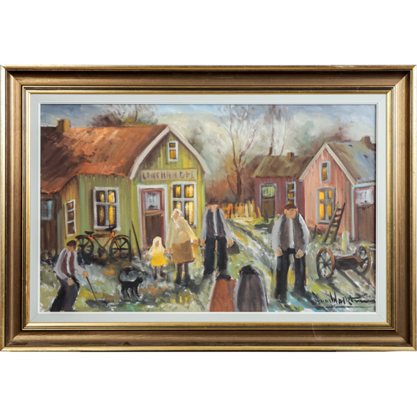 Arne Wallsten, olja på duk