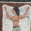 Akke Hugh Malmeström, "Etruskiska danserskor", mosaiktavla