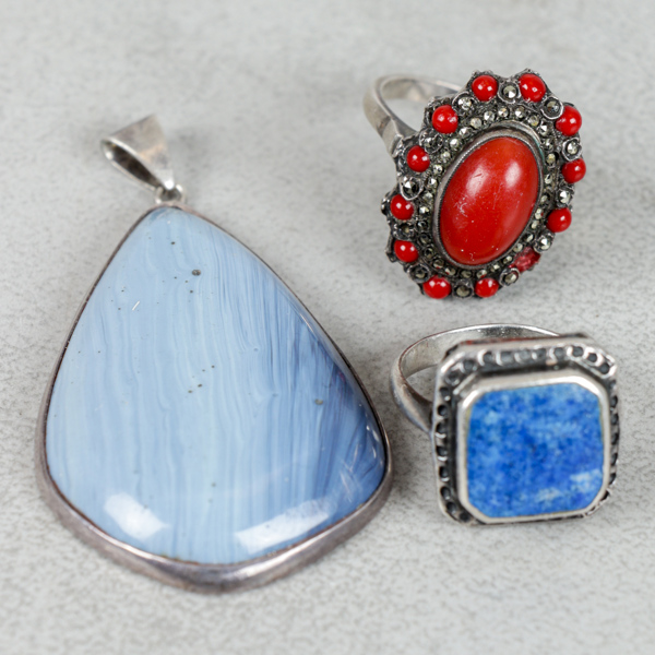Smycken, 3 delar, silver