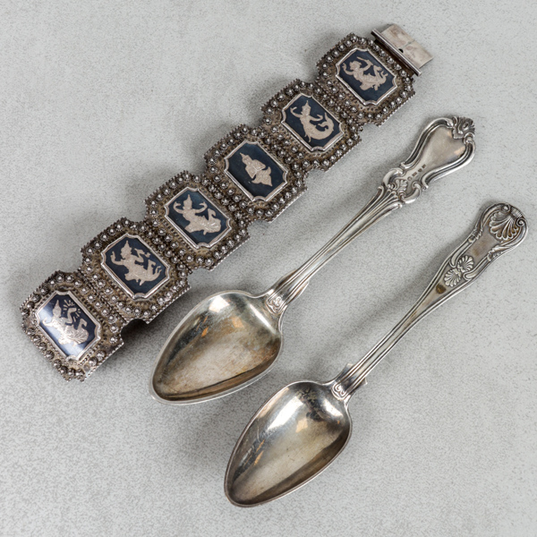 Silverföremål, 3 delar,118g