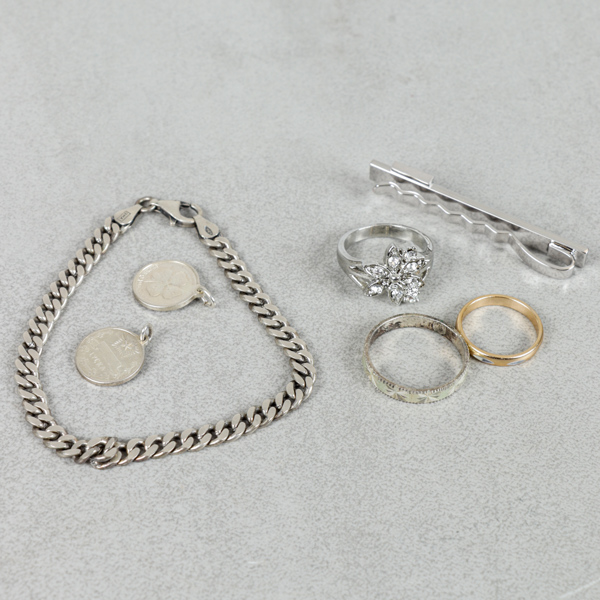 Smycken, 3 delar, silver