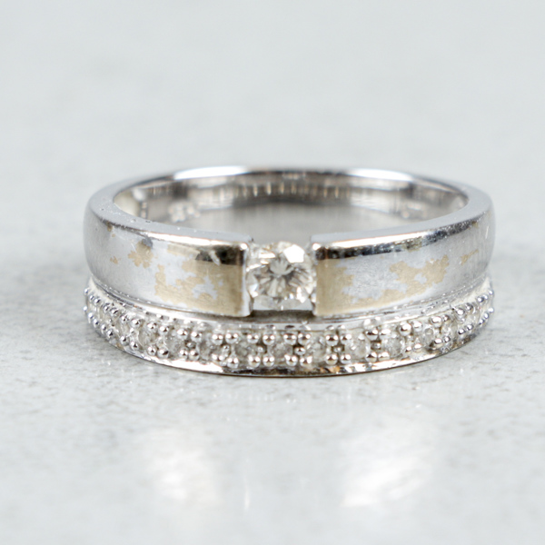 Diamantring, Guld 18k, 0.45ct, 5.5g