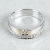 Diamantring, Guld 18k, 0.45ct, 5.5g