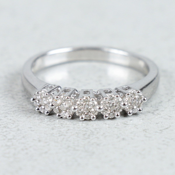 Diamantring, Guld 18k, 0.23ct, 3.6g