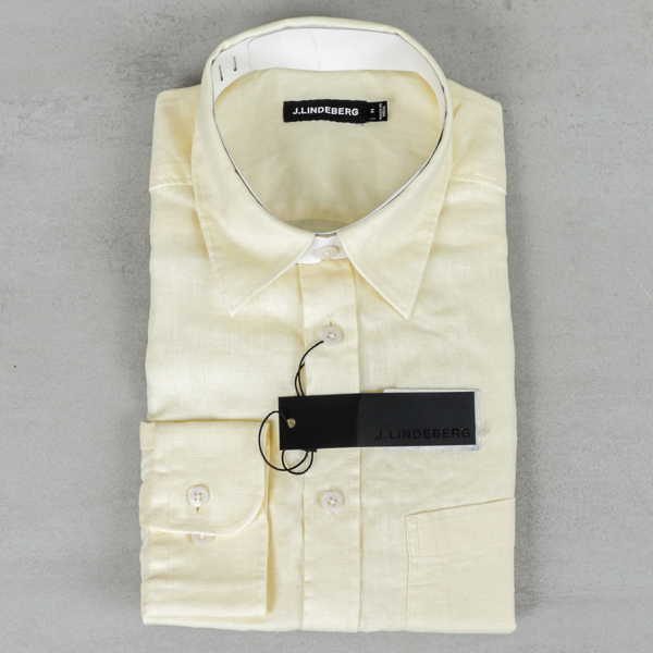 J. Lindeberg, linneskjorta, "Clean linen slim shirt", herr strl M, oanvänd 