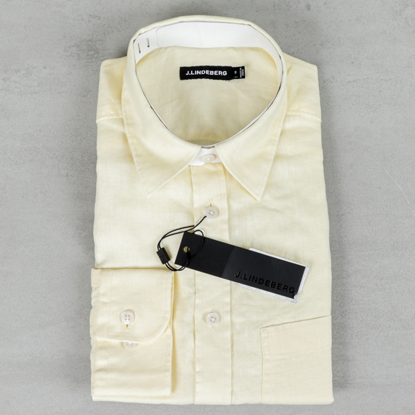 J. Lindeberg, linneskjorta, "Clean linen slim shirt", herr strl M, oanvänd 