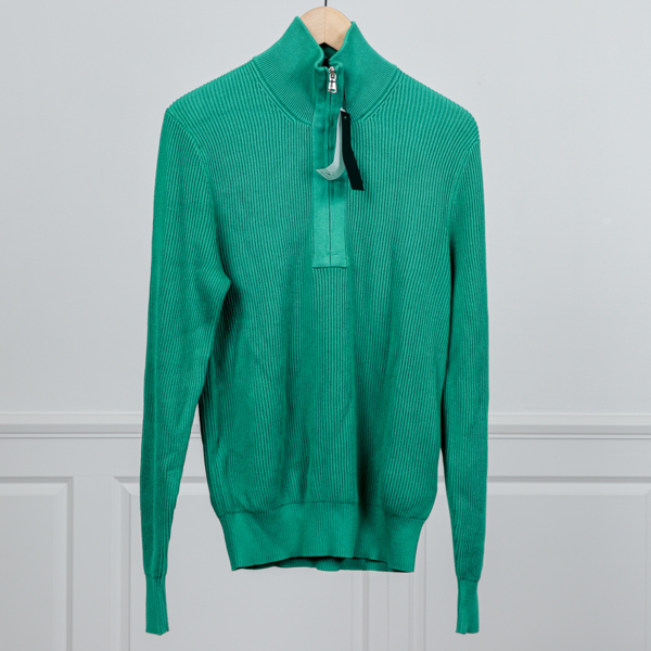 J. Lindeberg, stickad zip-tröja, herr strl S, oanvänd