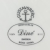 Assietter, 48 st, "Diné", benporslin, Gustavsberg, oanvända