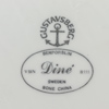 Assietter, 24 st, "Diné", benporslin, Gustavsberg, oanvända