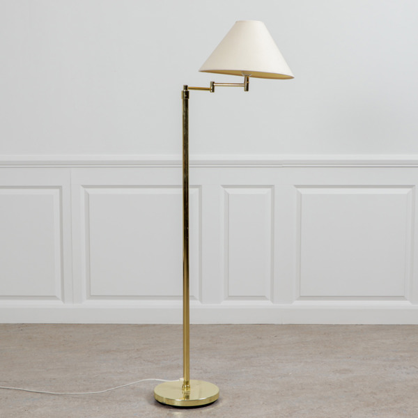 Golvlampa, mässing, 1900-talets andra hälft