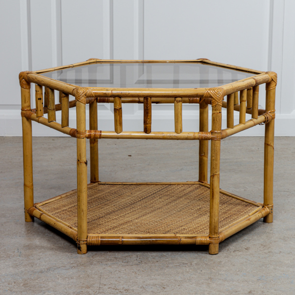 Soffbord i rotting och glas, 1900-talets senare del