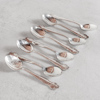 Teskedar, 8st, silver, 125g