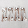 Teskedar, 8st, silver, 125g