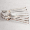 Desertgafflar, 12st, silver, 235g