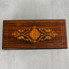 Speldosa, mahogny, intarsia