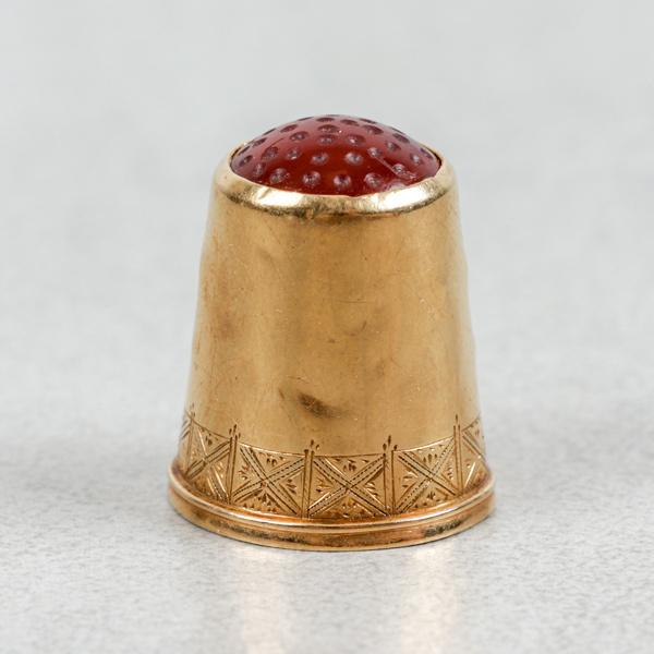 Fingerborg, Guld 18k, 4.4g, Kristinehamn år 1910