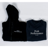 Peak Performance, ziphoodie samt collagetröja, strl M/l
