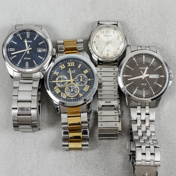 Armbandsur, 4st, Casio, Citizen. m.fl.