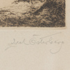 Axel Österberg, etsning, "Beteshage"