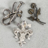 BROSCHER, 3st, silver