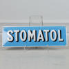 Plåtskylt, emalj, "Stomatol"